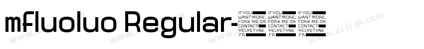 mfluoluo Regular字体转换